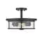 Z-Lite Savannah 2 Light Semi Flush Mount, Bronze & Clear 462SF14-BRZ - alternate 7